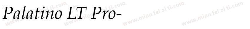 Palatino LT Pro字体转换